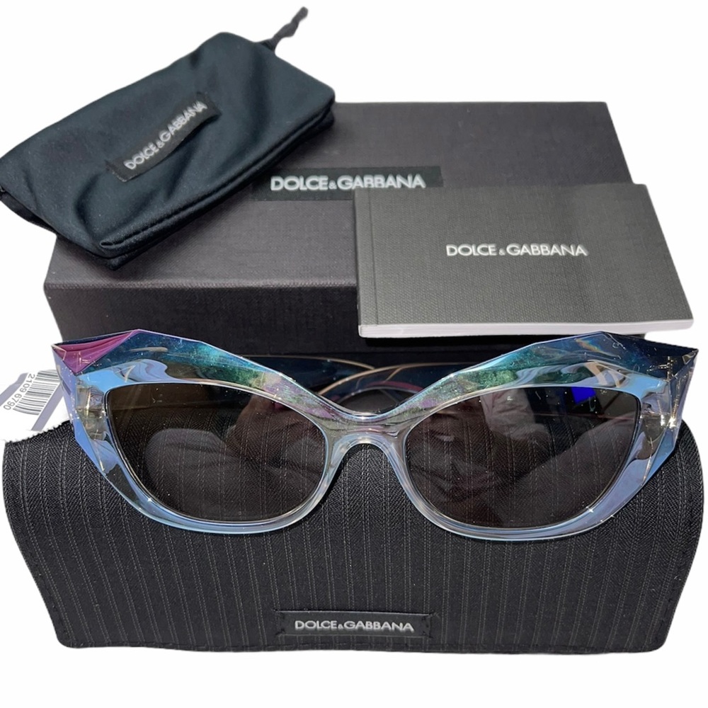 DOLCE & GABBANA Sunglasses Grey Blue Mirror DG6122